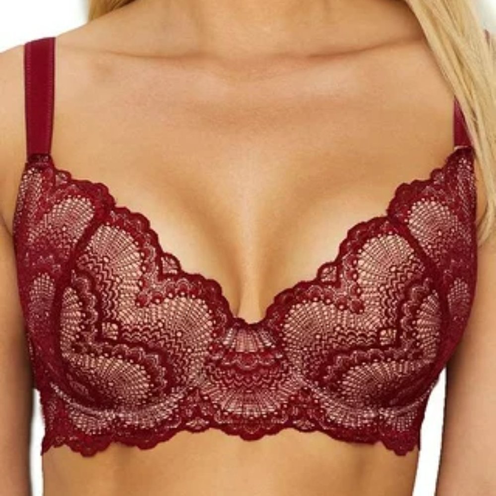 NWT Lace Balcony Bra size 36DDD Camio Mio